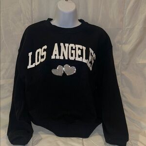 Wildfox Black Los Angeles Sweater with Heart Details